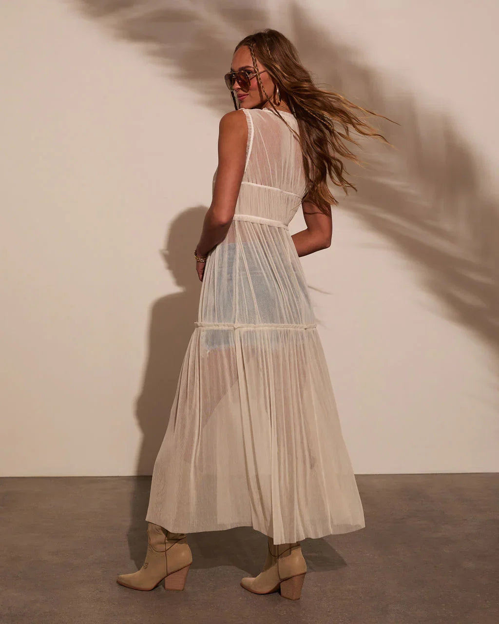 Lorenza Chiffon Flyaway Top