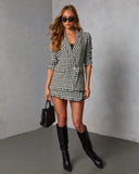 Paloma East Plaid Tweed Blazer