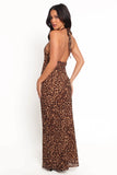 Carolyn Maxi Dress Leopard