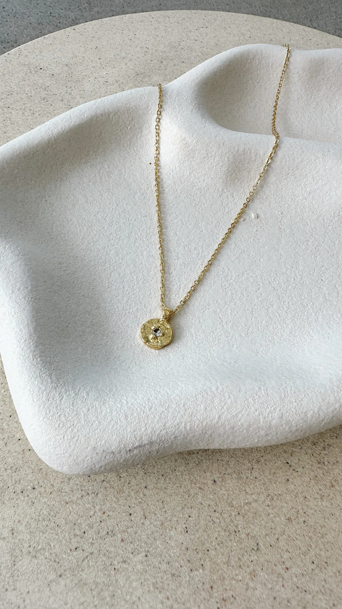 March Birthstone Necklace Aquamarine