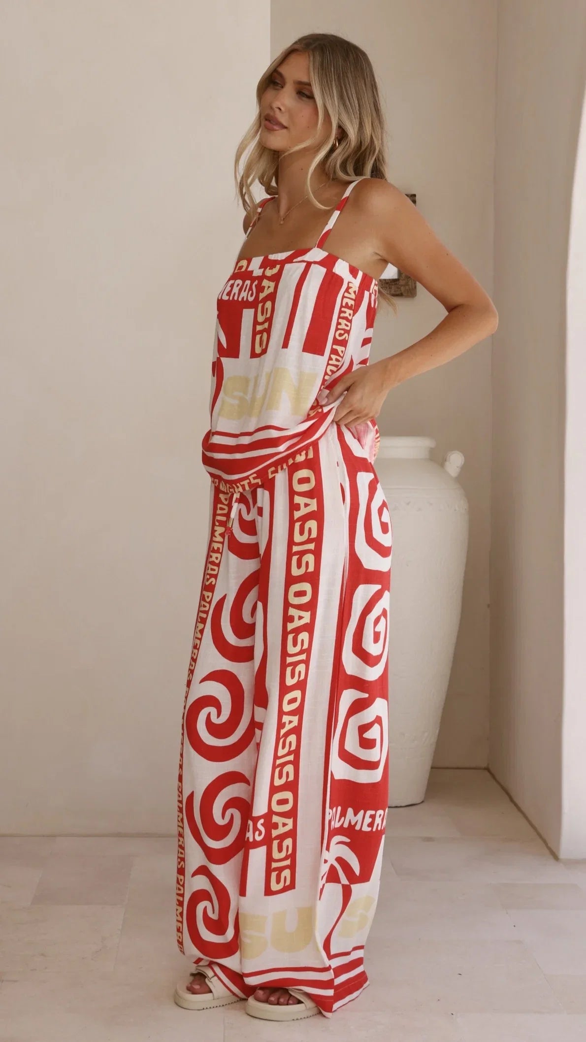 Yiota Pants Palmeras Print