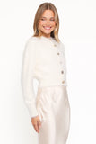 Jintie Vintage Button Cardigan Cream