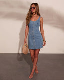 Rocio Denim A Line Mini Dress
