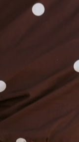 Emory Top Brown White Polka Dot