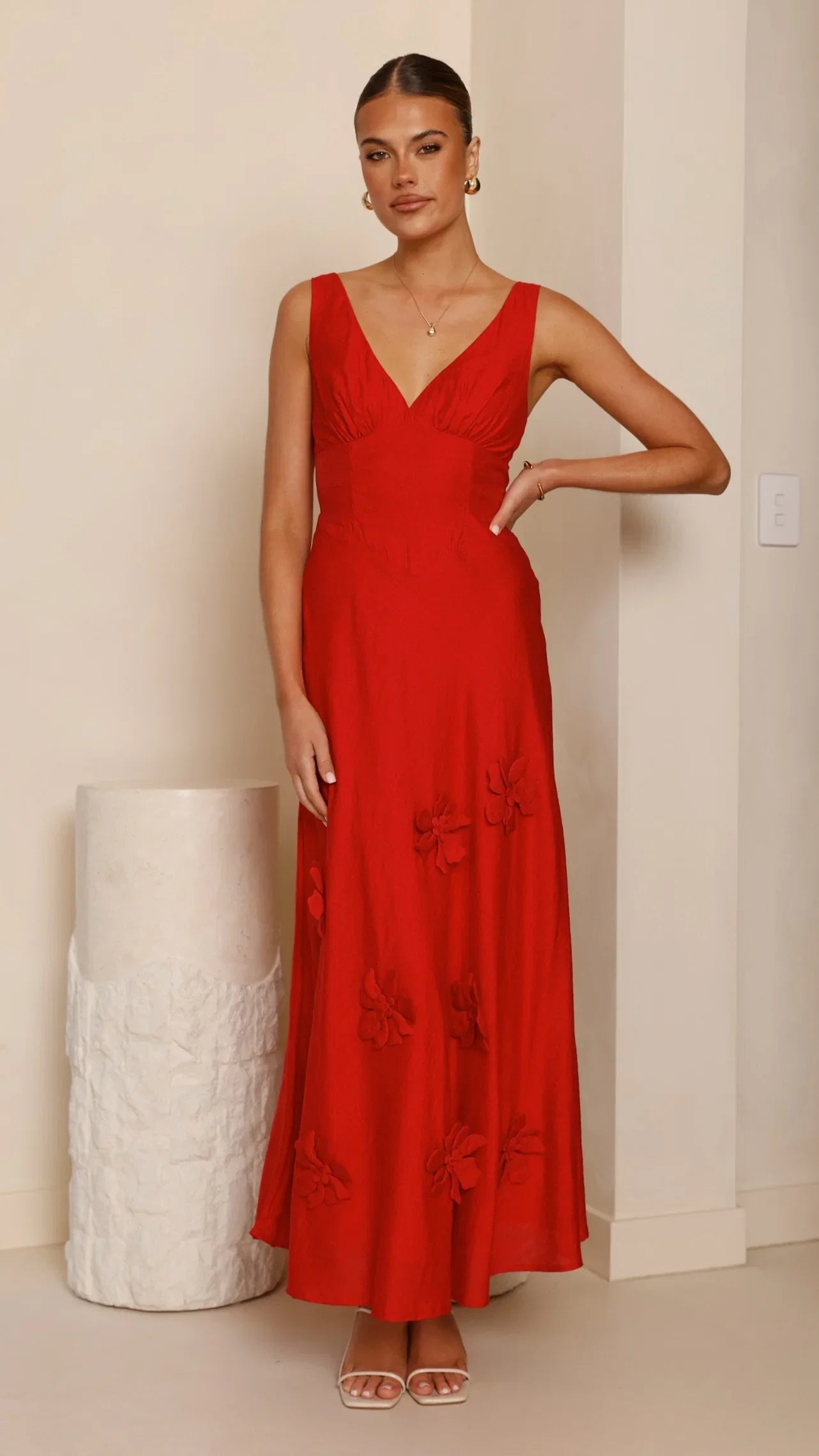 Lavara Maxi Dress Red