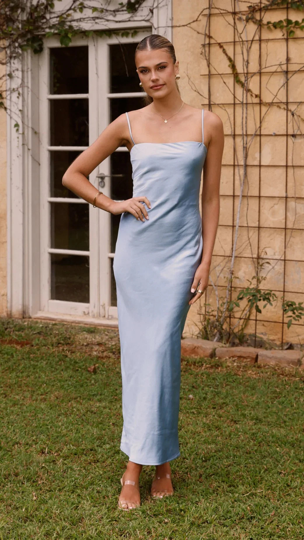 Keira Maxi Dress Baby Blue