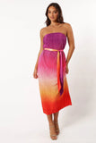 Lisse Midi Dress Orchid Orange