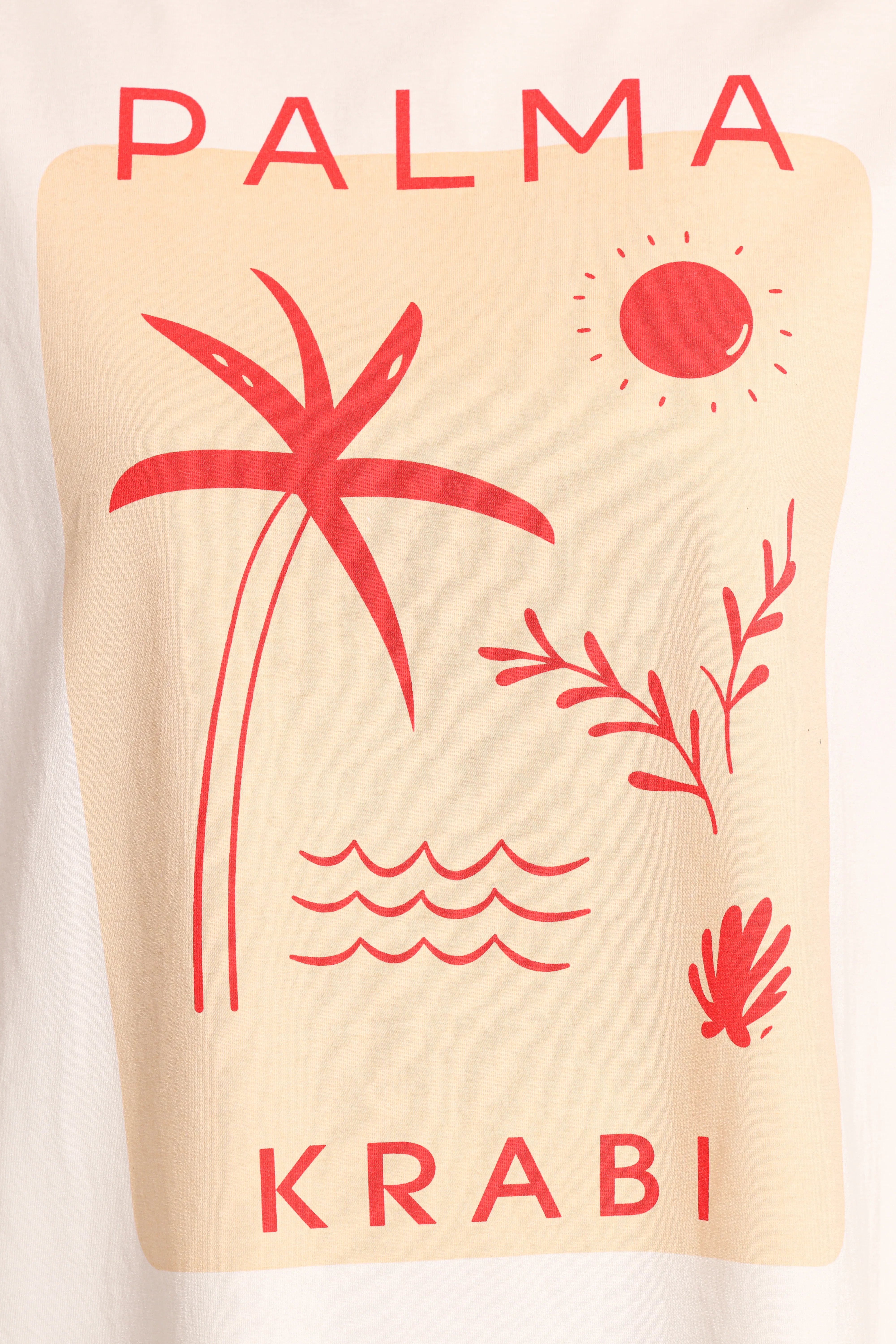 Krabi Beach Graphic Tee White