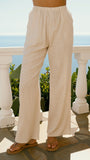 Clover Halter Top and Pants Set Oatmeal