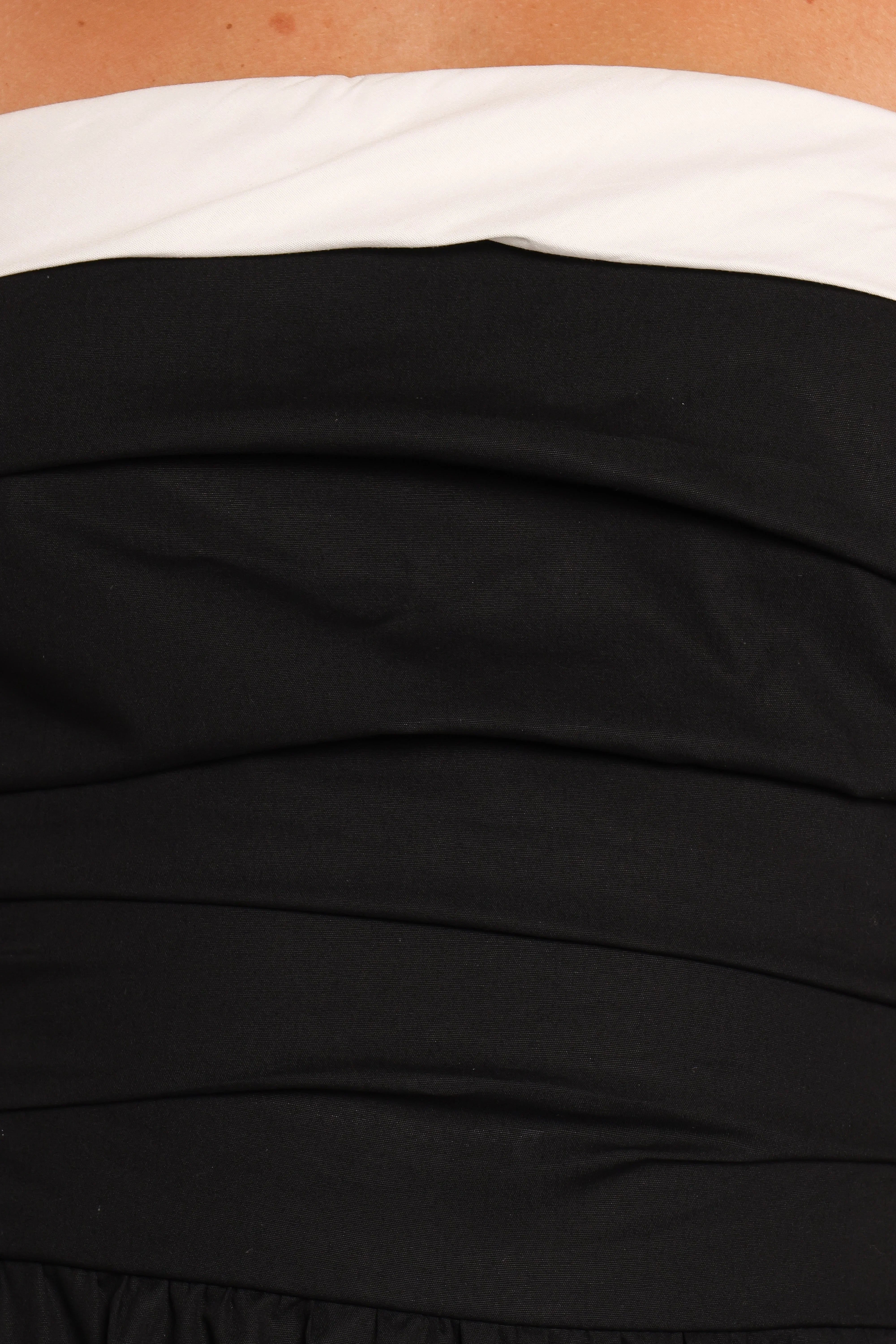 Marais Strapless Midi Dress Black