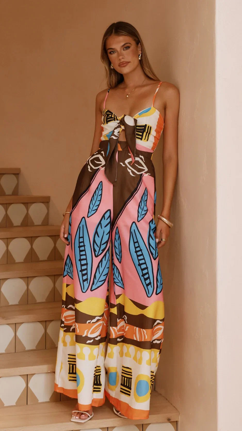 Teresa Jumpsuit Brown Orange