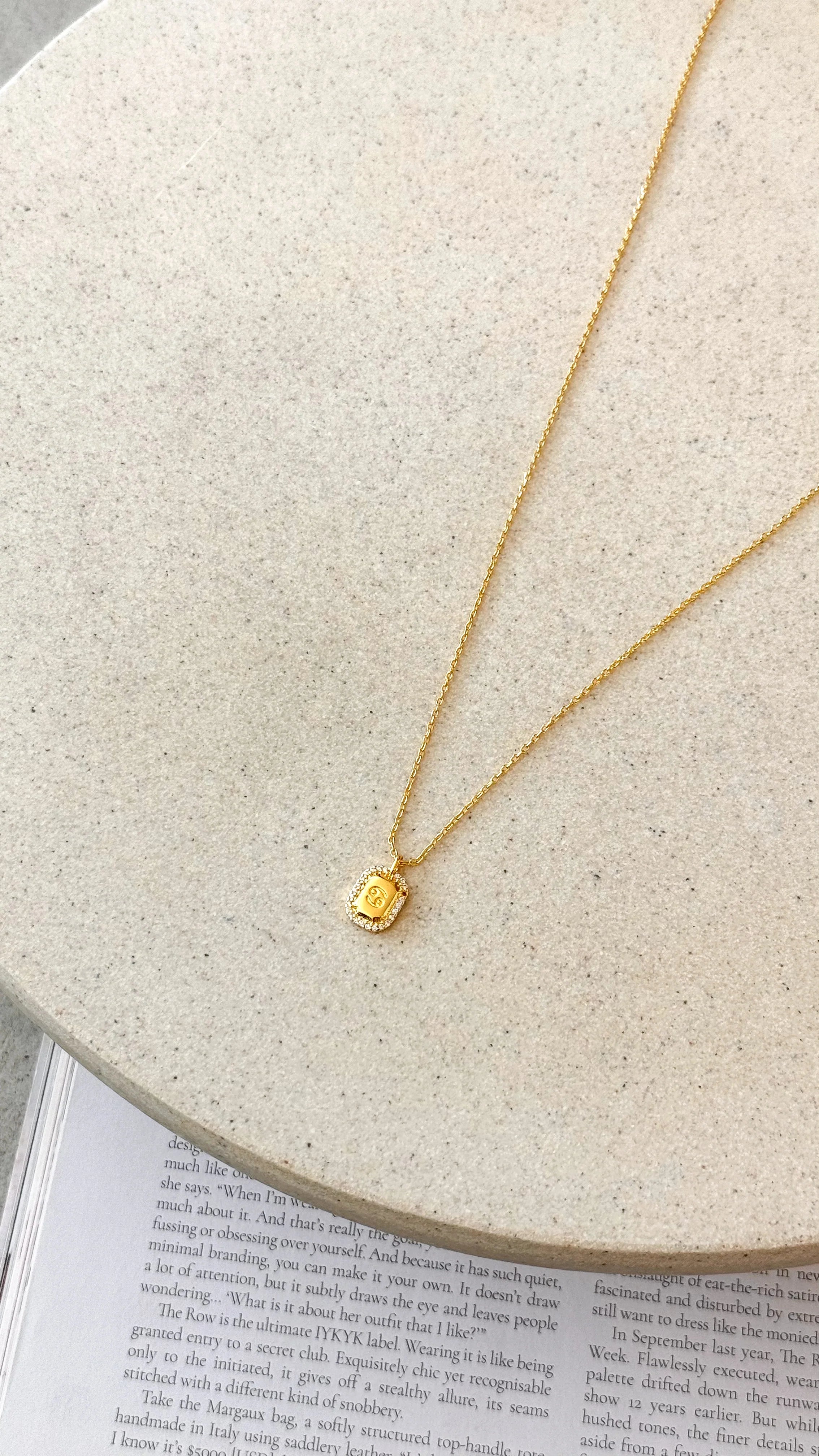 Zodiac Necklace Cancer