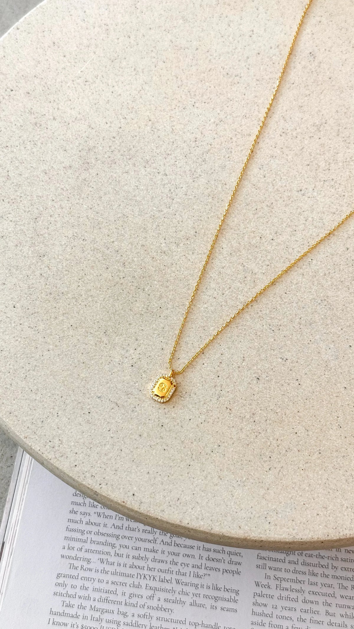 Zodiac Necklace Cancer