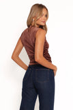 Nissa Velvet Top Bronze