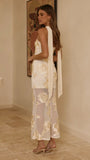 Veya Strapless Maxi Dress Yellow