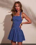 Sugar Coast Polka Dot Halter Neck Mini Dress