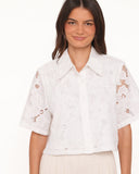 Fidelma Cropped Shirt White