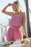 Callum Short Set Red Gingham