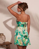 Tiki Breeze Abstract Print Mini Dress