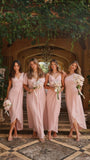 Charlotte Draped Maxi Dress Pink