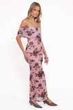 Indya Maxi Dress Pink Floral