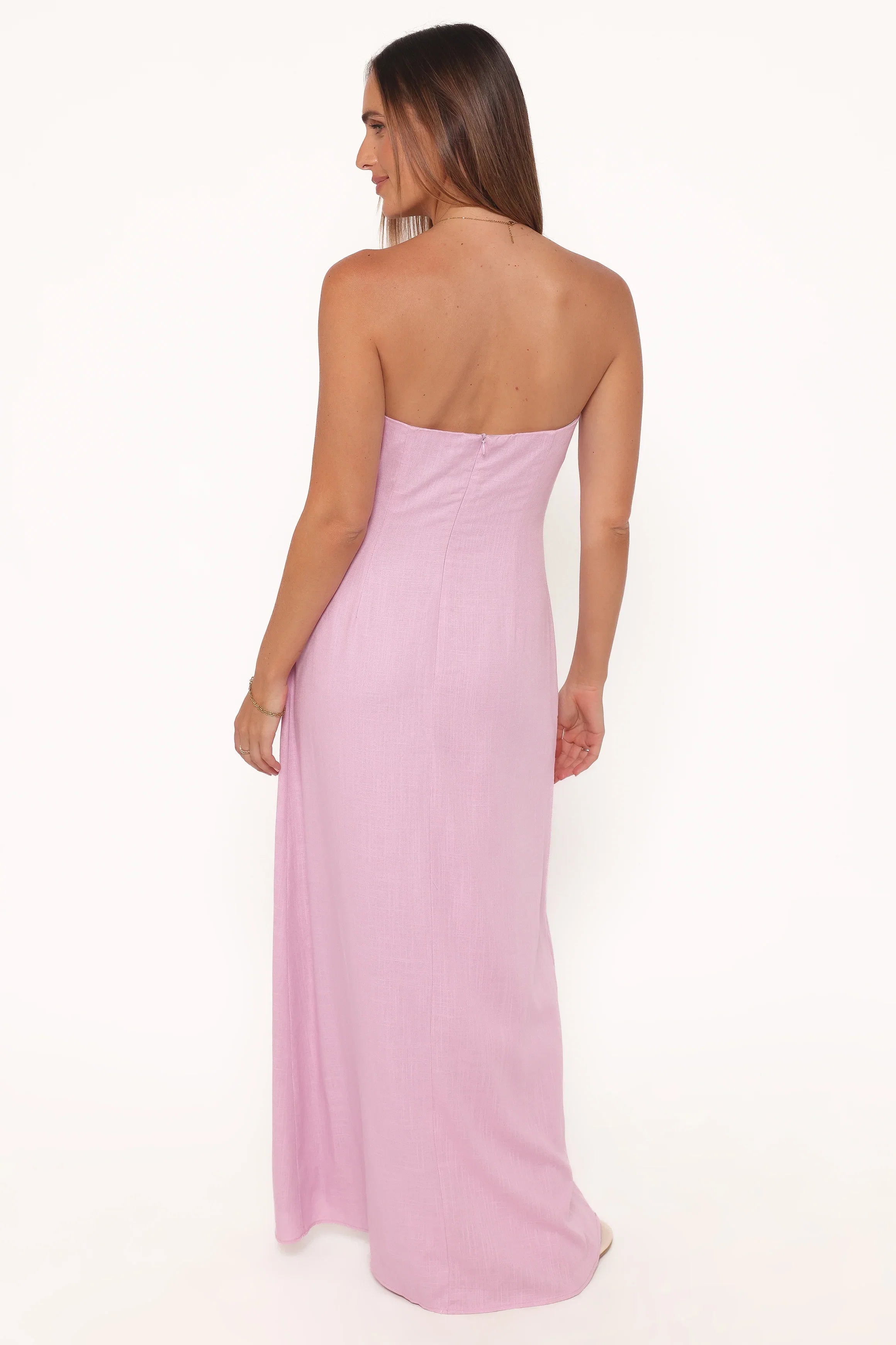 Bolton Strapless Maxi Dress Lavender