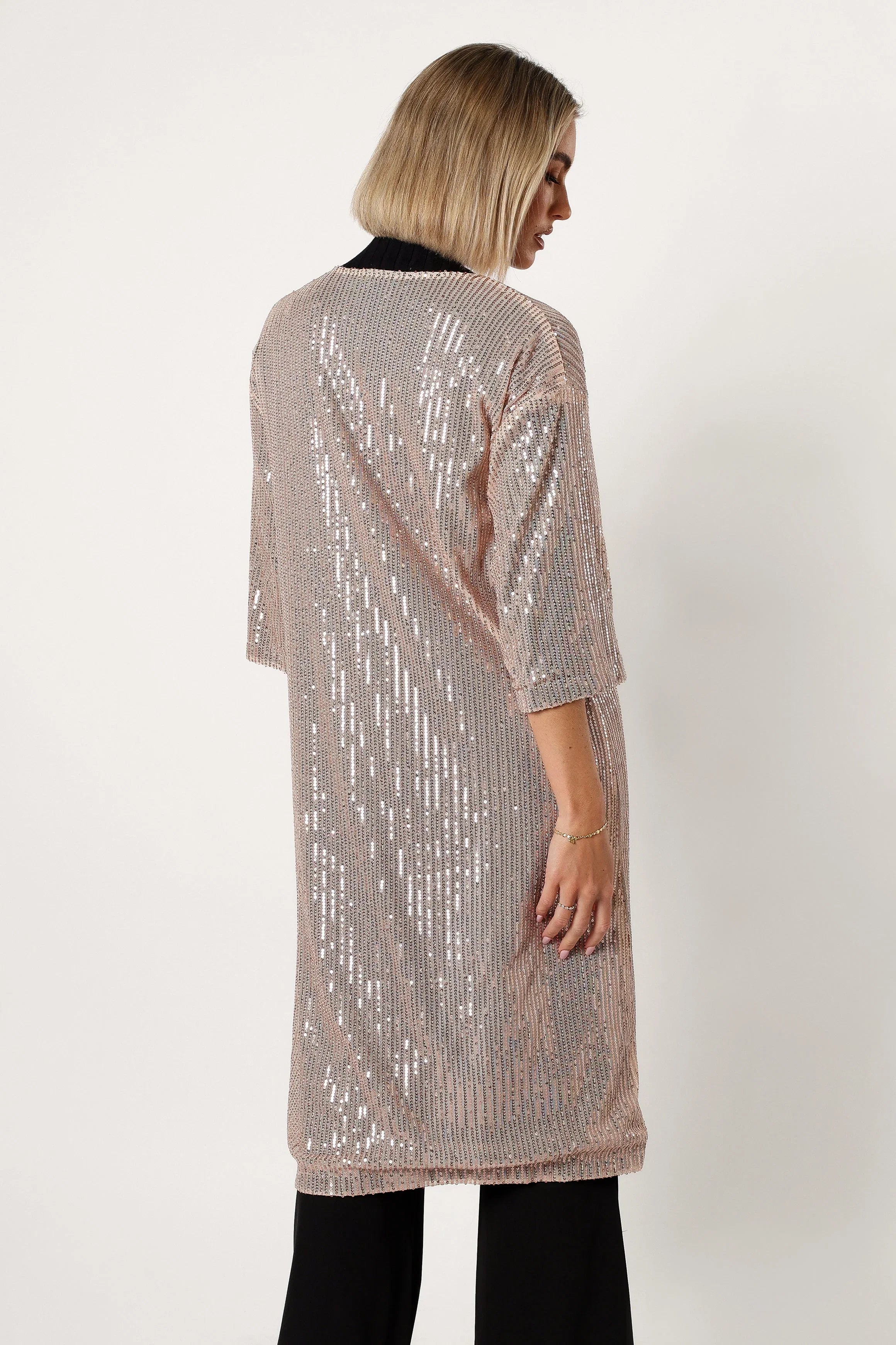 Jayleen Sequin Duster Gold