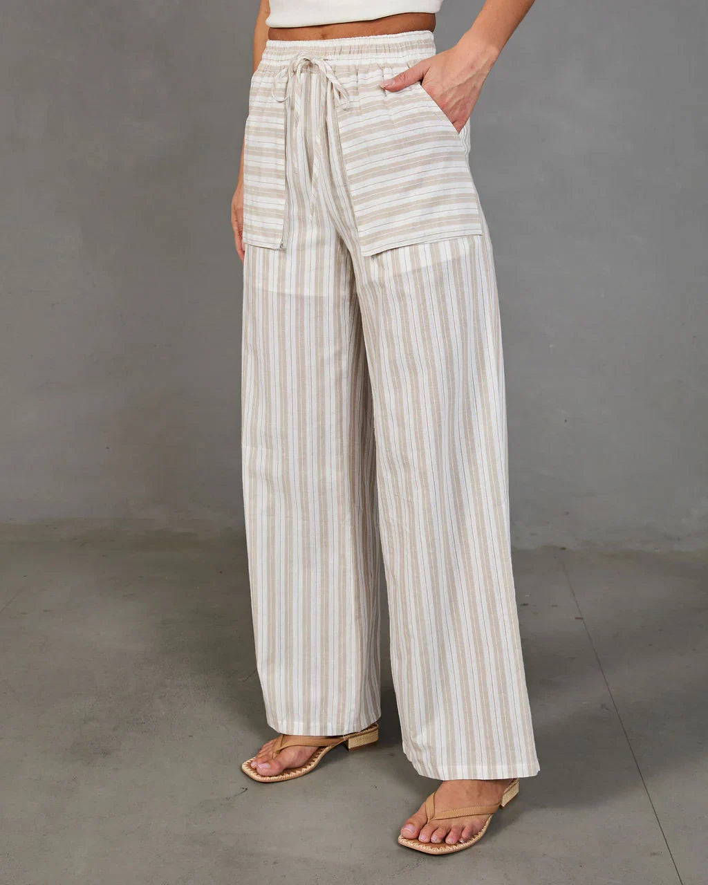 Delicate Balance Striped Drawstring Pants