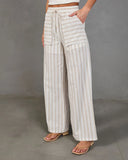 Delicate Balance Striped Drawstring Pants