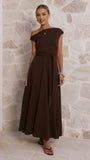 Gemma Maxi Dress Chocolate