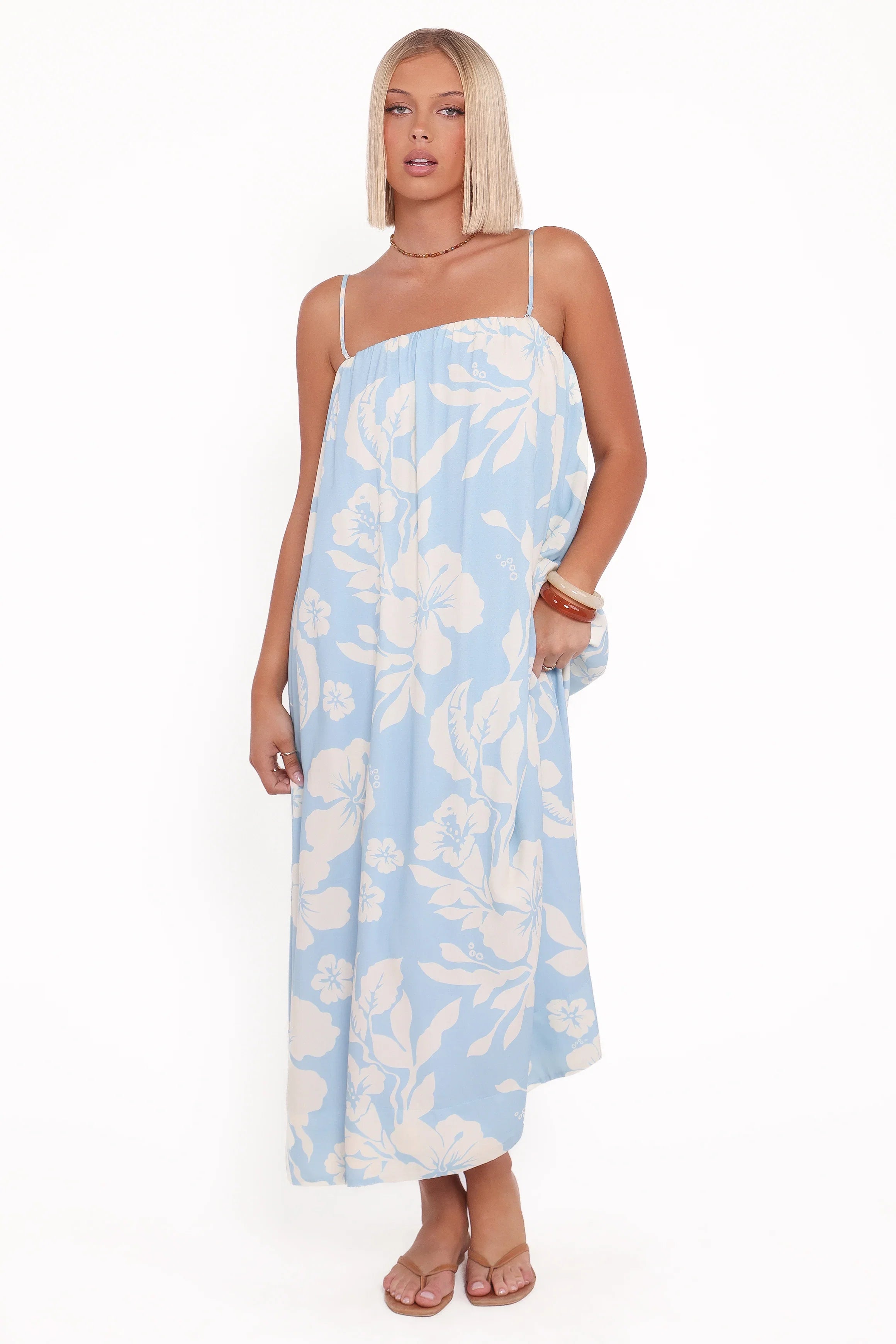 Margherita Maxi Dress Blue Hibiscus