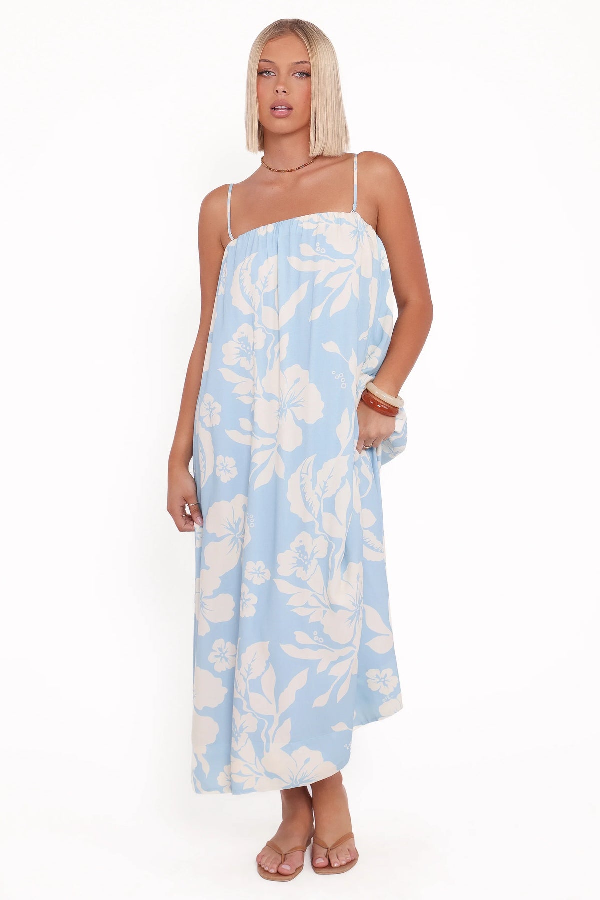 Margherita Maxi Dress Blue Hibiscus