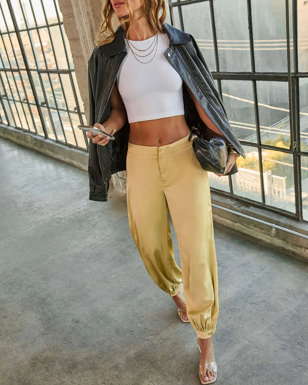 Forward Feeling Satin Joggers