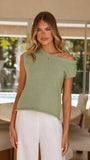 Robin Off Shoulder Top Olive