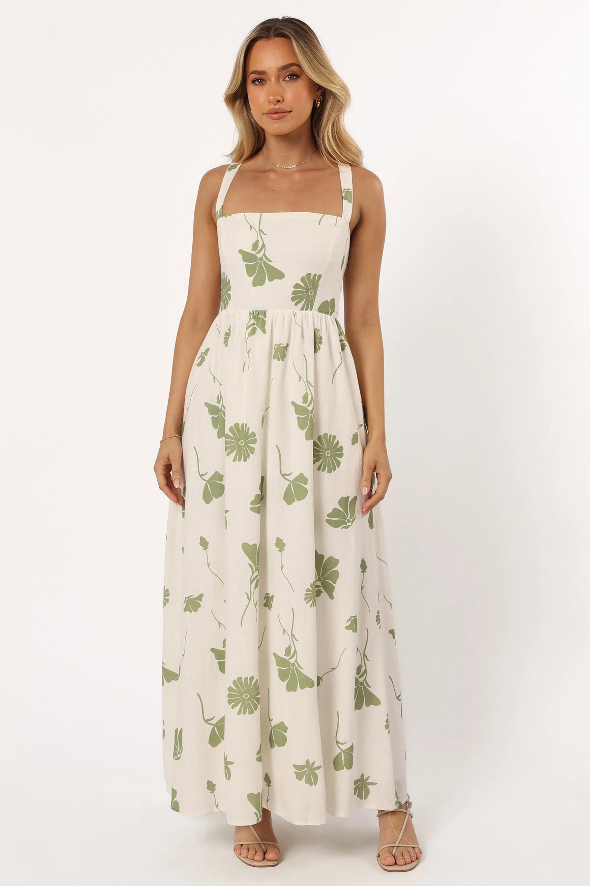 Hazel Maxi Dress Sage Floral