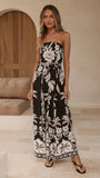 Astra Jumpsuit Black White Floral