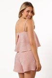 Cambria Romper Cream Red Stripe