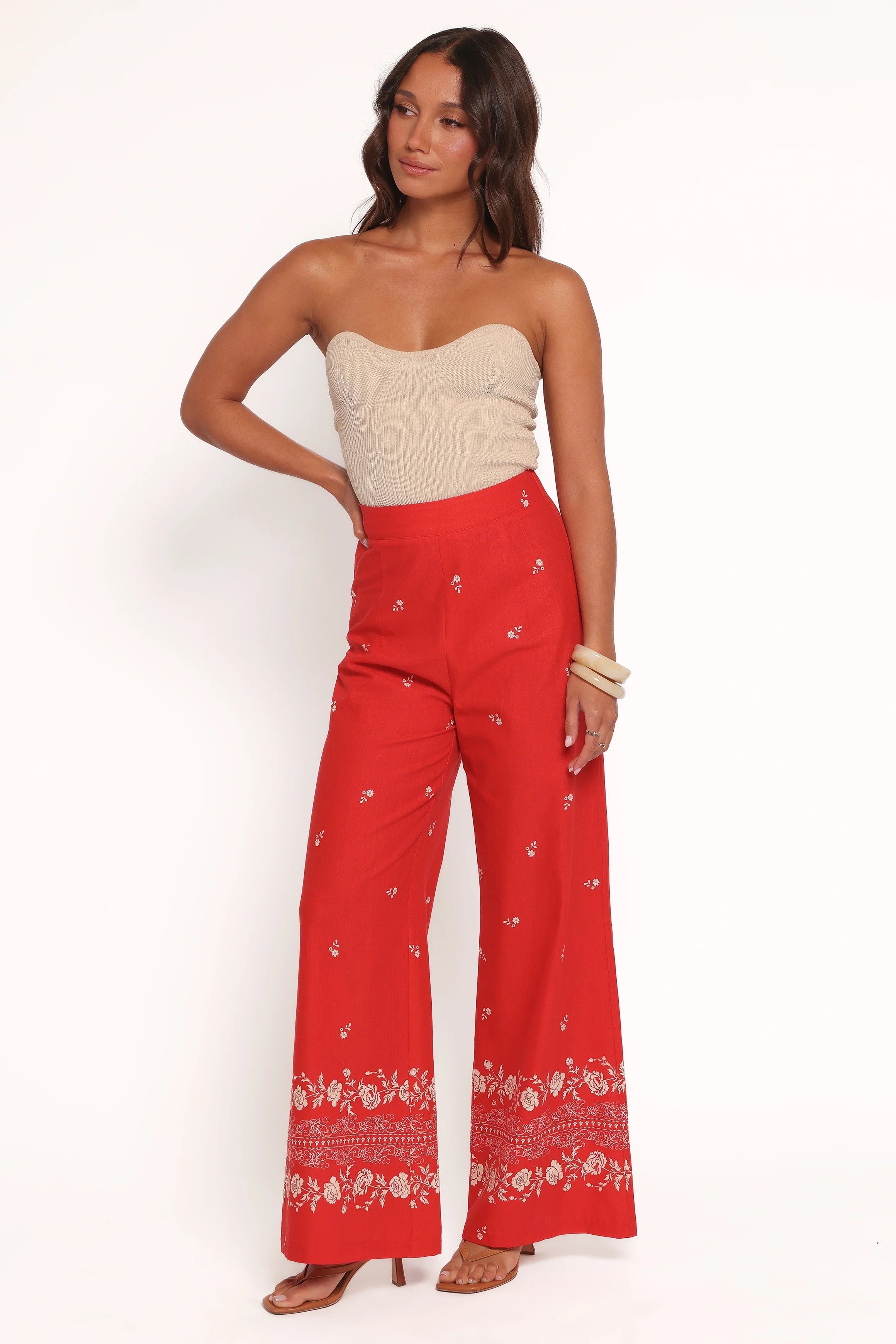 Ilara Pant Red Floral