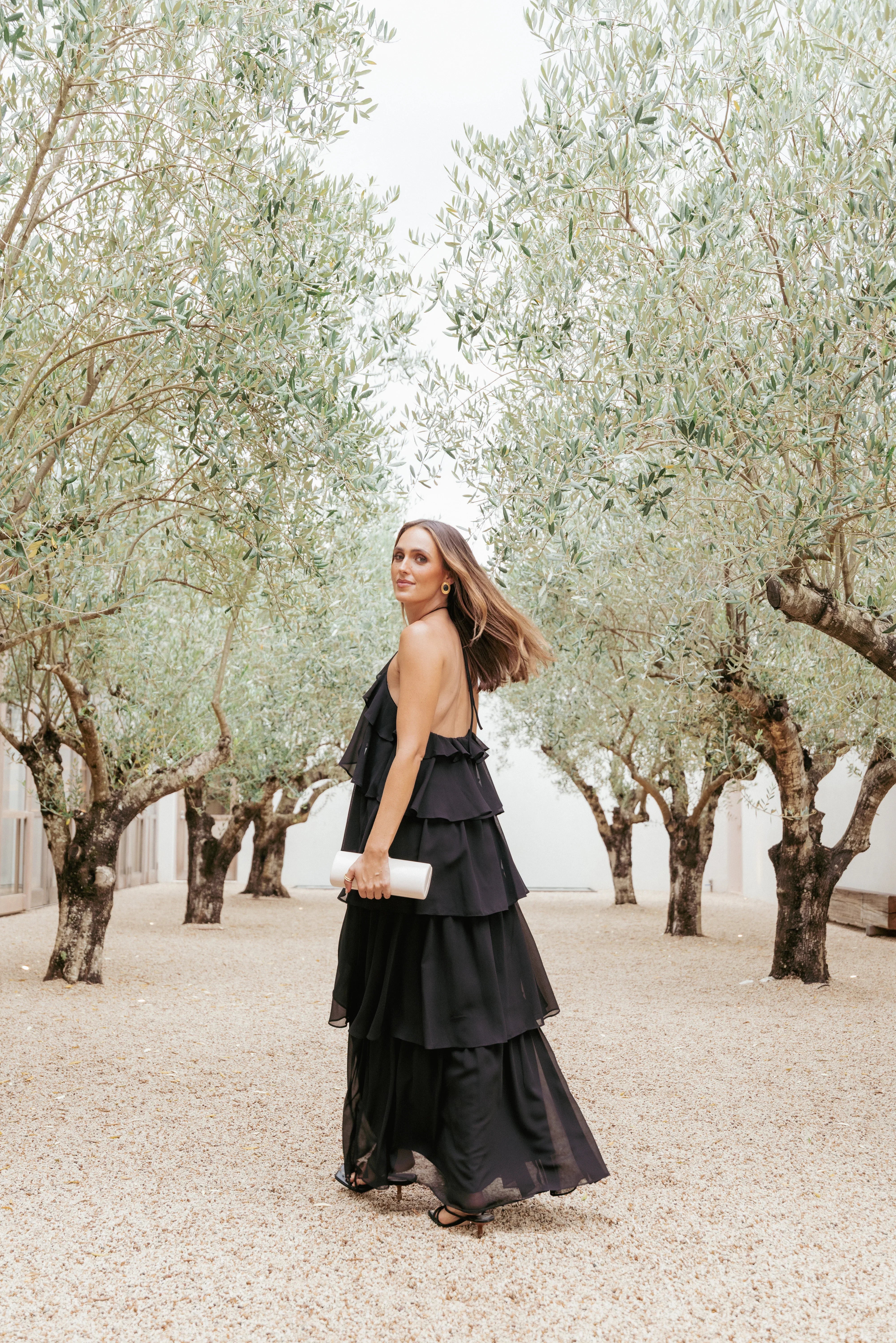 Chasity Halterneck Maxi Dress Black