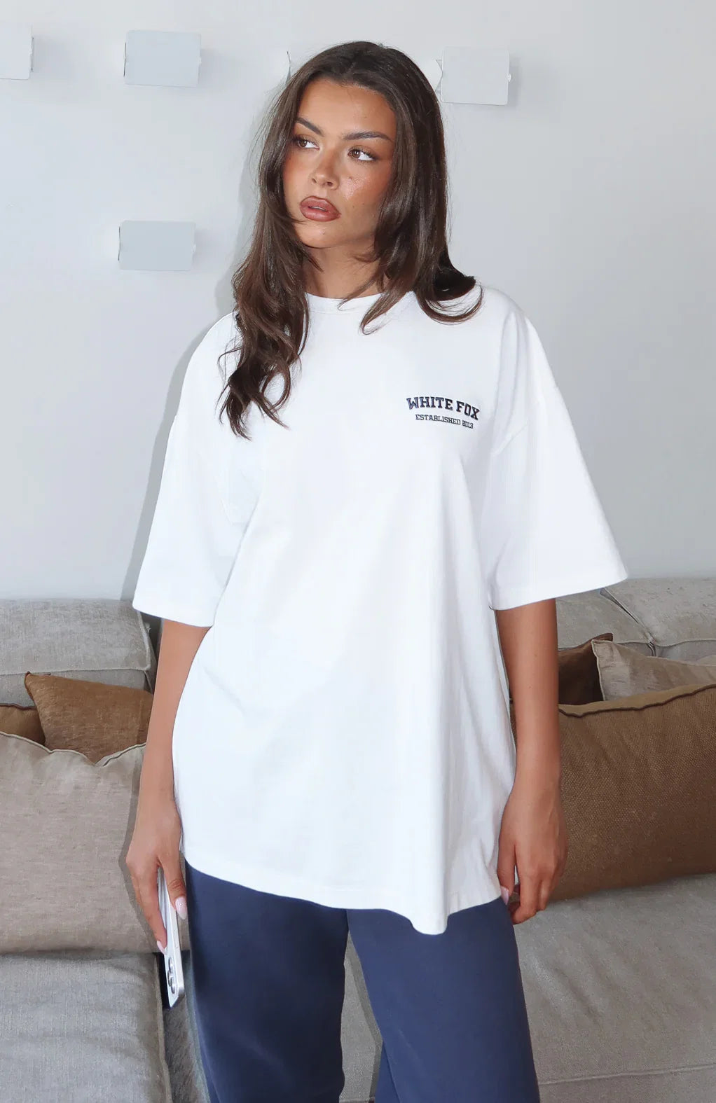 Cant Miss It Oversized Tee White