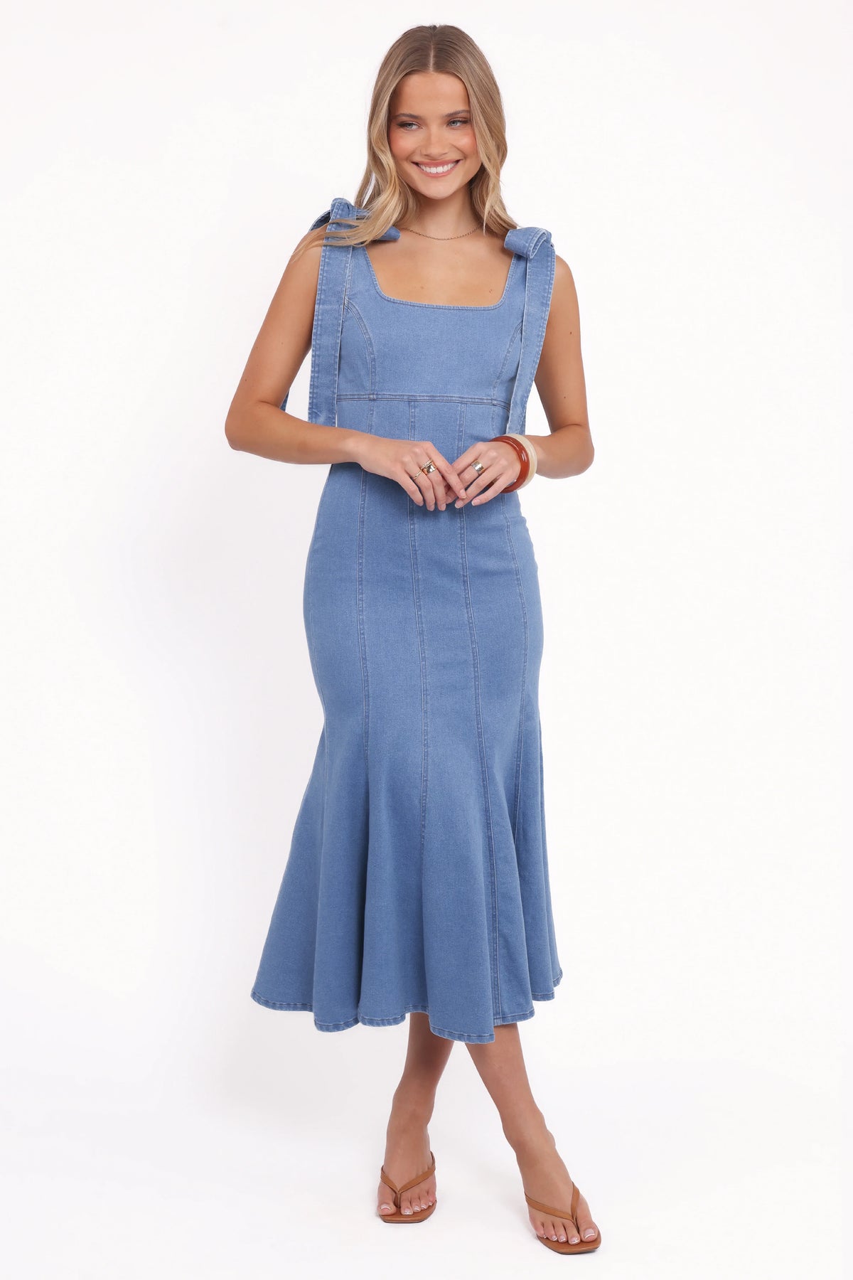 Eugenia Midi Dress Indigo Denim