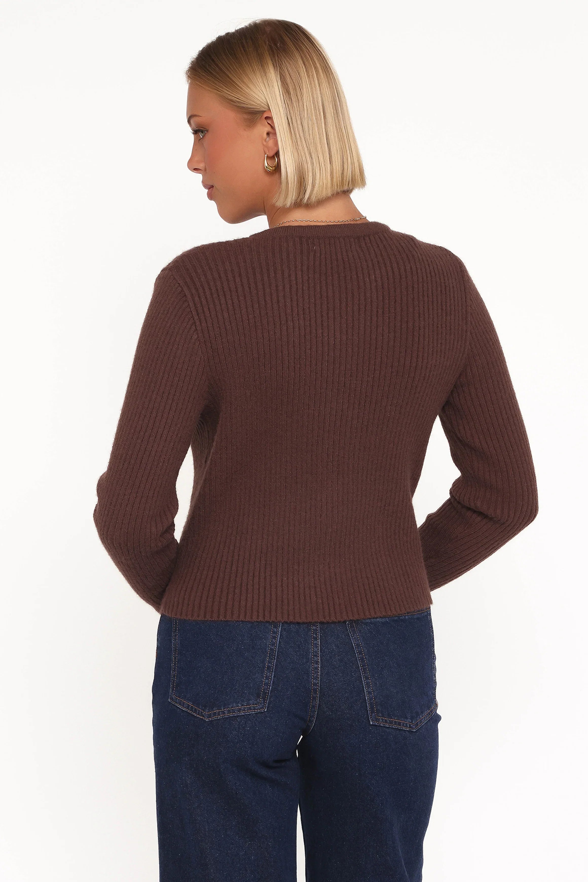 Circe Cardigan Top Chocolate
