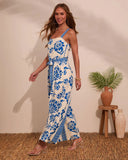 Demie Floral Waist Tie Jumpsuit