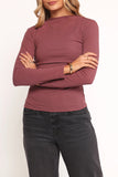 Nissa Long Sleeve Top Chocolate Cherry