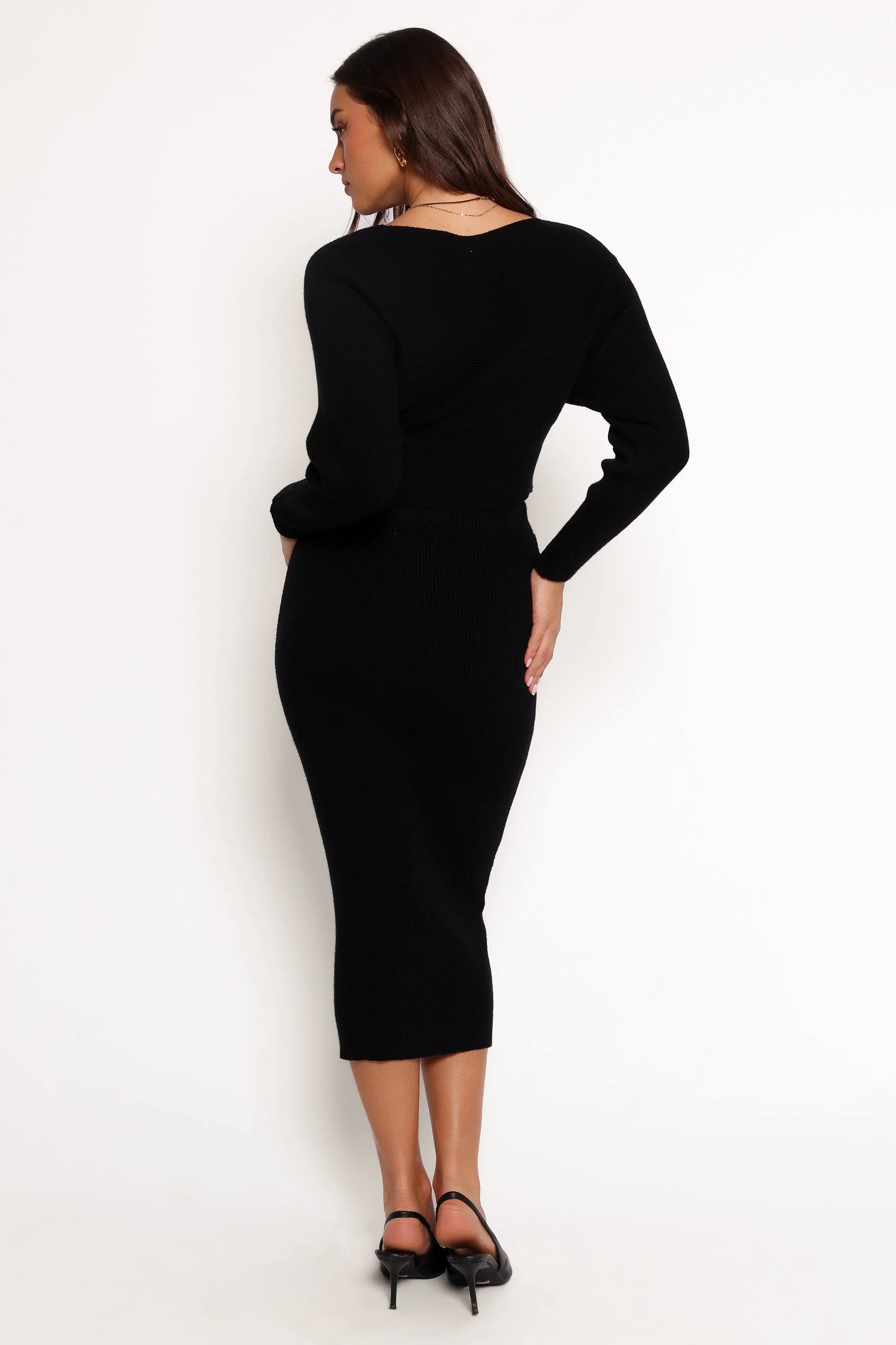 Serena Knitted Set Black