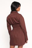 Wallace Mini Dress Chocolate