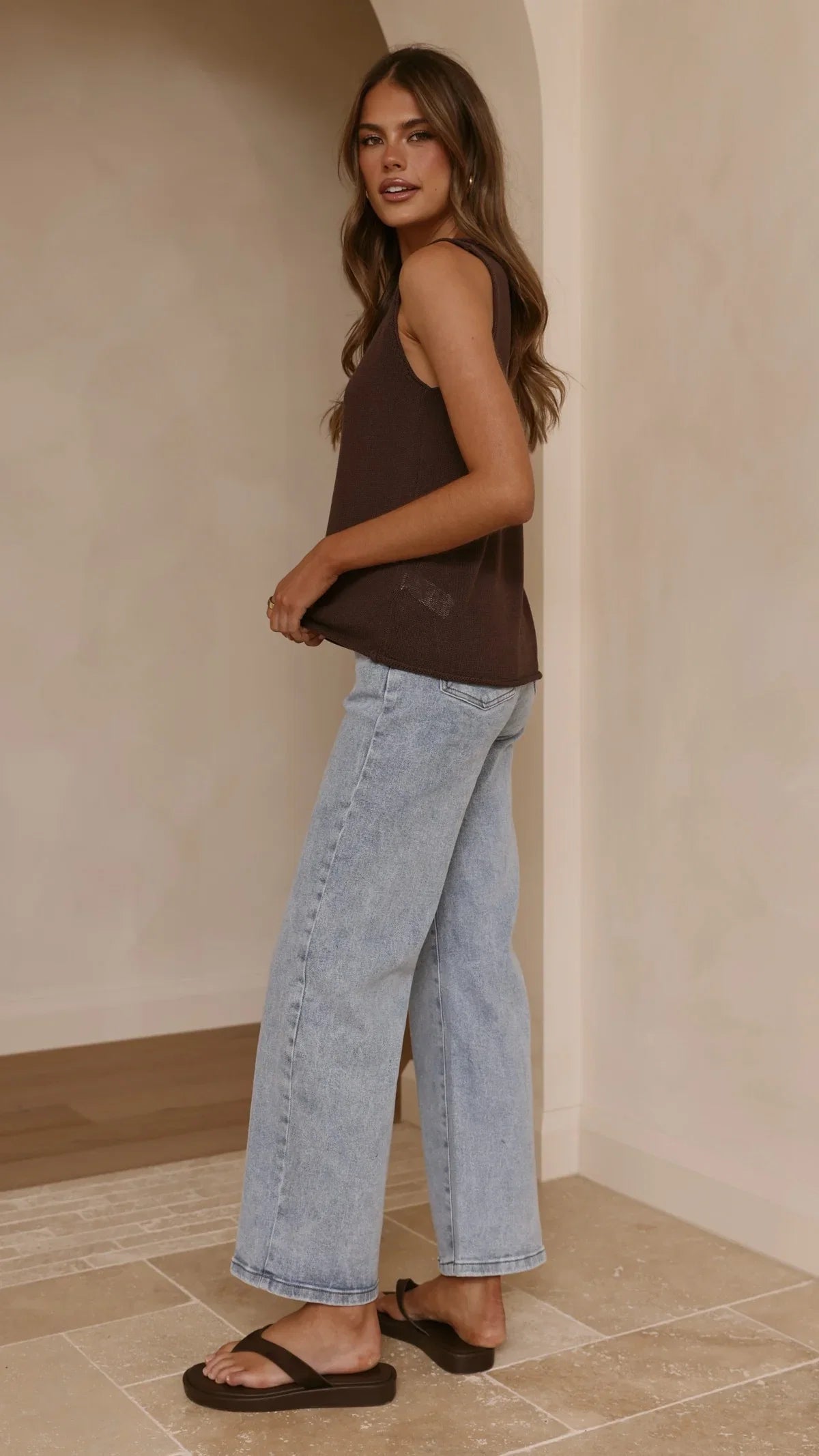 Vinnie Straight Leg Jeans Light Blue