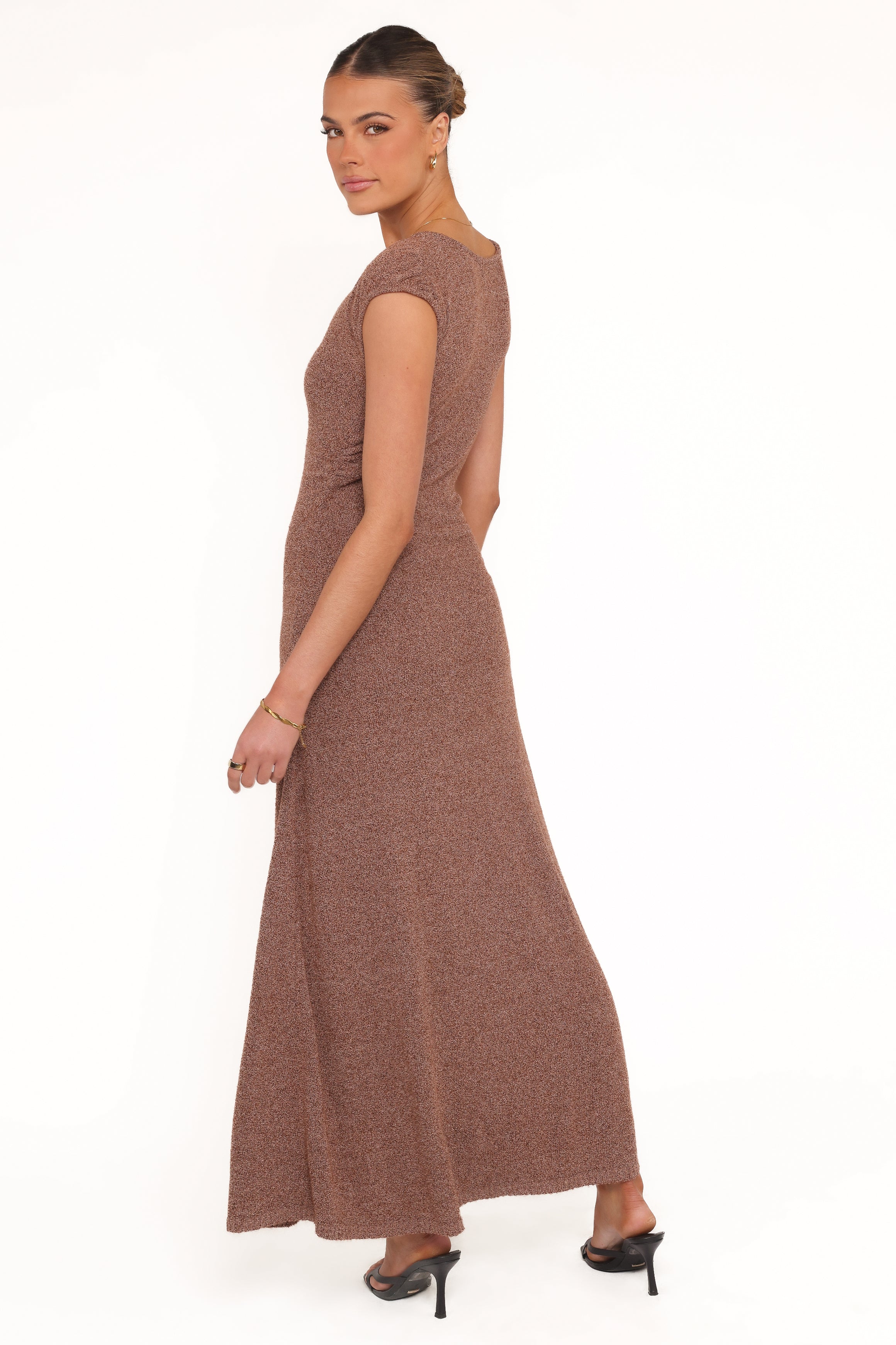 Talisa Midi Dress Brown Marle