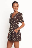 Raschelle Romper Brown Ditsy