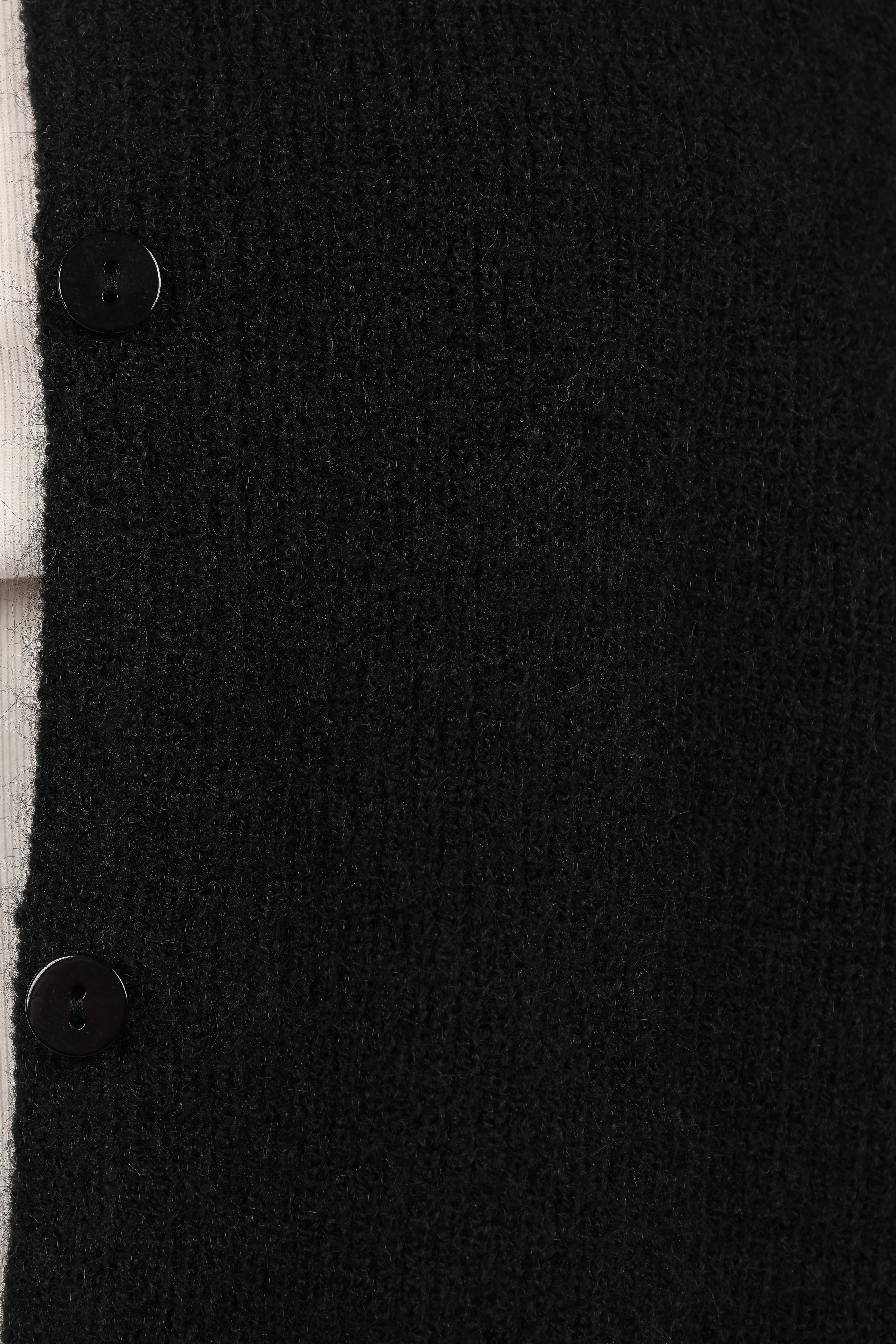 Astor Classic Button Up Cardigan Black